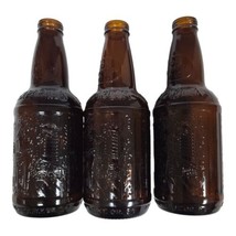 Vtg Sarsaparilla Amber Glass Soda Bottle Lot Sioux City Cowboy Saloon Em... - £13.78 GBP