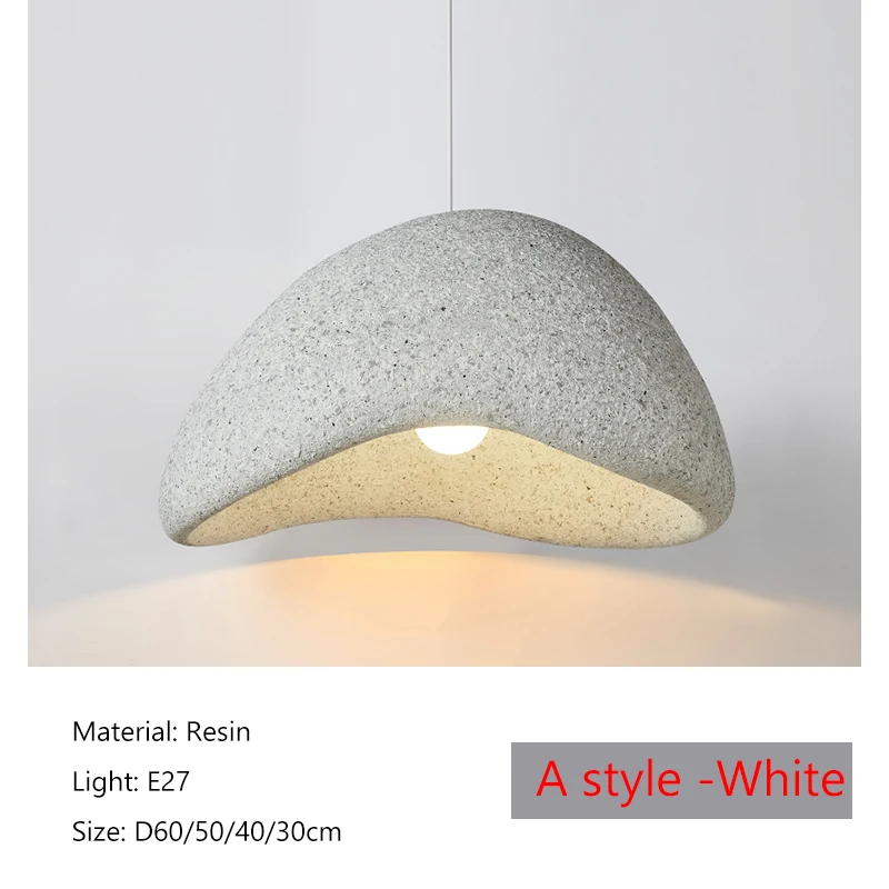  Minimalist Wabi Sabi Led Pendant Lights Living Dining Room Home Decor Chandelie - £226.35 GBP