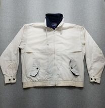 La Mode Jacket Mens XL White Long Sleeve Full Zip Pockets Windbreaker - €18,55 EUR