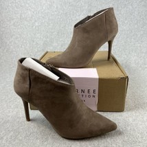 Journee Collection Ankle Boots Heels Womens Size 9 Faux Suede Pointed To... - £29.20 GBP