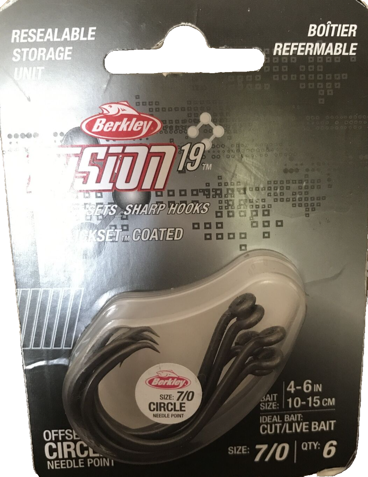 Berkley Fushion 19 Slickset Coated Hooks Size 7/0-1pk of 6pcs-Brand New-... - $19.68