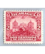 1922 NICARAGUA Stamp - Leon Cathedral, 2c SC#410 C99B - £1.19 GBP