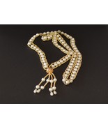 Jewelry-SKU#93/Necklace-Vintage Faux Pearl Necklace Gold Tone - $18.00