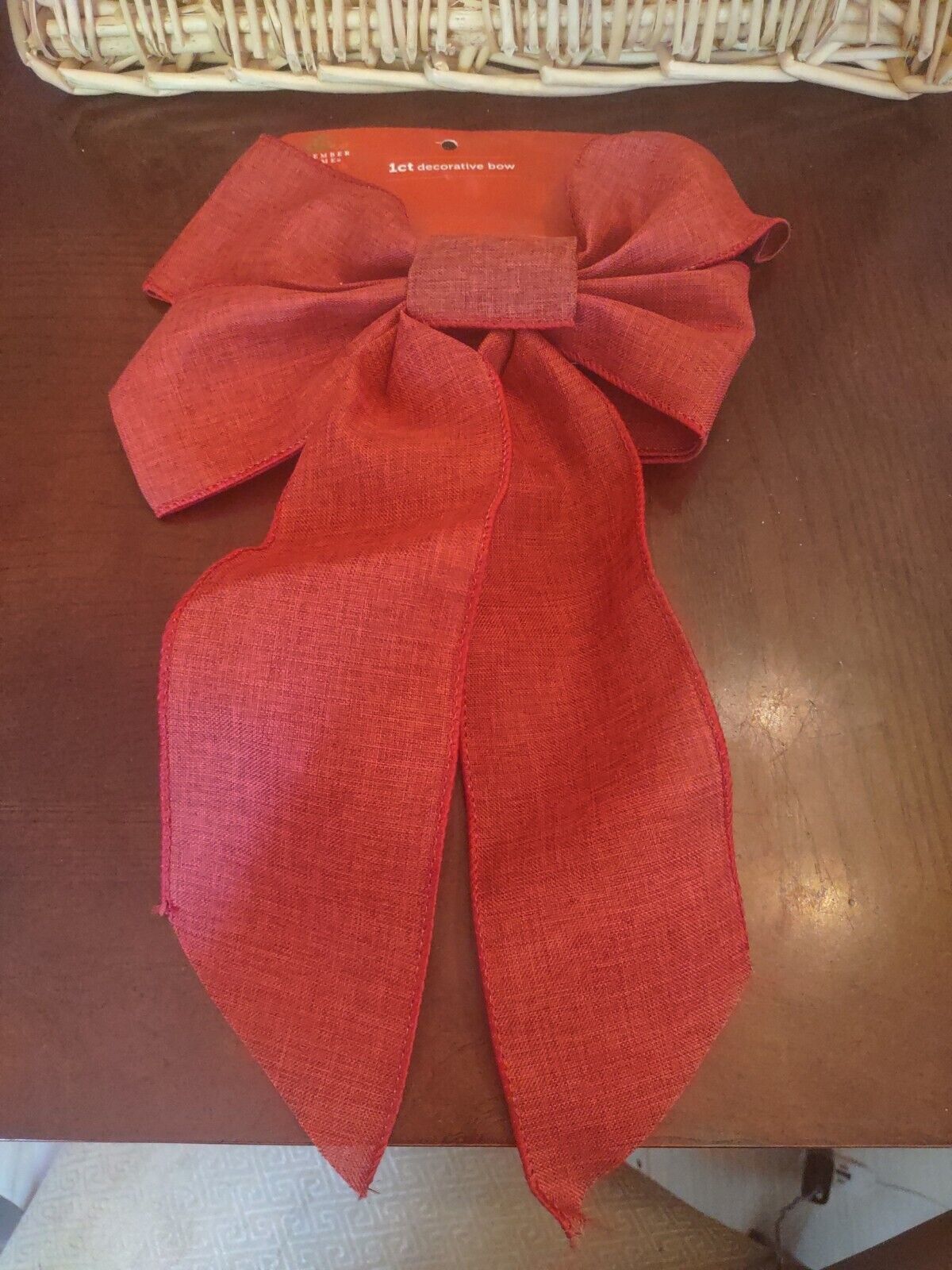 December Home Christmas Decorative Red Bow - $8.32
