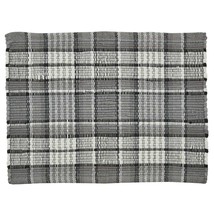 Gray Plaid Chindi Placemats Set - $1,710.89 MXN