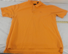 IZOD SILK WASH 100% COTTON BRIGHT ORANGE SHORT SLEEVE EMBROIDERED POLO S... - $268.41 MXN