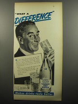 1951 Canada Dry Water Ad - What a difference - $18.49