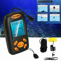 2.3&#39;&#39; Quality Portable Fish Finder Echo Sonar Alarm Sensor Transducer Fi... - £60.03 GBP