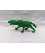 Vintage Prehistoric Sabertooth Tiger Green Plastic Toy 2 1/4&quot; - $330.58 MXN