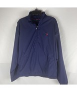 Polo Sport Ralph Lauren Pullover Men&#39;s Large L Blue Quarter Zip Performa... - $438.67 MXN