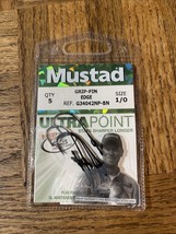 Mustad Grip Pin Hook Size 1/0-BRAND NEW-SHIPS SAME BUSINESS DAY - £12.27 GBP