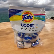 Tide Boost Vivid White &amp; Bright In Wash Booster Packs 18 Count READ - $377.23 MXN