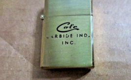 Vintage Minix MINI Brass Cole Carbide Industries Lighter Unused White WI... - €12,15 EUR
