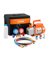 VEVOR 3.5 CFM AC Vacuum Pump and Gauge Set, for R134a, R12, R22, R502a s... - $92.99