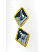 TWO SPACE SHUTTLE SEW ON PATCHES - $5.00