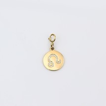 Leo Horoscope Charm, 10k Solid Gold, Natural Diamonds, Zodiac Jewelry, E... - $230.00