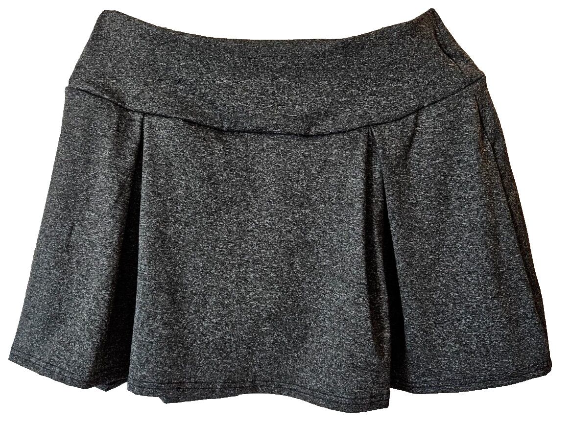 Primary image for Unbranded Womens Skorts Skirt + Shorts Size L Heather Gray Polyester Spandex NEW