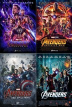 Avengers 4 3 2 1 Final Movie Poster 24x36&quot; 27x40&quot; 32x48&quot; Marvel Comics Print - £8.71 GBP