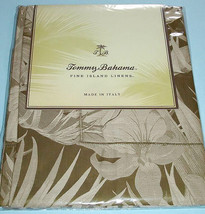 Tommy Bahama Jungle Fever 2 PC Euro Sham 600 TC Egyptian Cotton Sateen Italy New - £53.86 GBP