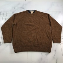 Ermenegildo Zegna Sweater Mens Extra Large Brown Heathered Wool Blend Ba... - $83.90