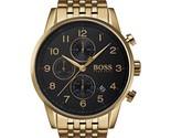 BOSS Chronograph HB1513531 Watch for men Gold colored Stainless Steel br... - £101.83 GBP
