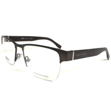 Hugo BOSS Eyeglasses Frames BOSS 0770 QMS Brown Square Half Rim 55-18-140 - £58.65 GBP