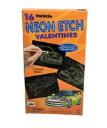 Mello Smello Neon Etch Valentines Card Kit 16 Vehicle 3+ - $399.53 MXN