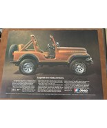 Jeep CJ Laredo American Motors Orange LEGENDARY JEEP 1980 Print Ad - $272.99 MXN