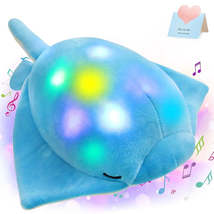 30cm Ocean Animals Plush Toy Stuffed Musical Ray Doll Cute Toys with LED Luminou - £4.30 GBP+