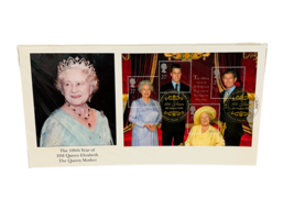Queen Elizabeth Princess Diana Royal Collectible 100th Mother HM stamp sheet vtg - £15.73 GBP