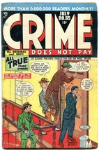Crime Does Not Pay #65 1947-MACHINE Gun Kelly Golden Age Comic Vg - £57.22 GBP