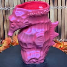 Trader Vic&#39;s Seychelles Hot Neon Pink Seahorse Tiki Mug Nautical BRAND NEW - $69.29