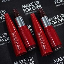 2 MAKE UP FOR EVER ROUGE ARTIST SHINE ON LIPSTICK 436 PASSIONATE CHERRY - $16.82