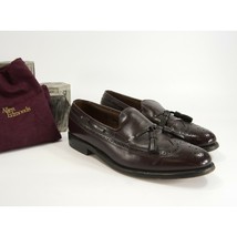 Allen Edmonds Cherry Leather Wing Tip Tassel Oxford Loafer Size 9 - $50.06