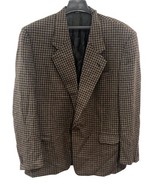 Pal Zileri Sport Coat Jacket Size 44R Dark Brown / Black Check Made In I... - £58.62 GBP