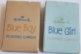 1960&#39;s Hallmark Blue Boy Blue Girl Playing Cards - £7.15 GBP