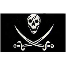 EE Skull and Two Swords Pirate Flag Ship Banner Jolly Roger Pennant New 3x5 Foot - £3.90 GBP