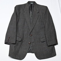 Vtg Oakton 44R Brown Blanket Tweed 32375 Mens Blazer Sport Coat Suit Jacket - £55.22 GBP