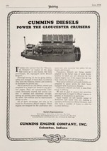 1928 Print Ad Cummins Diesel Marine Engines Gloucester Cruisers Columbus... - $20.68