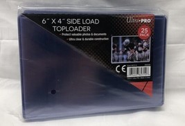 NEW Ultra Pro 25-Count 6x4 Side Load Toploader Sports Card Holder 82314 - £16.40 GBP