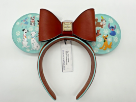 Disney Parks Dooney &amp; and Bourke Dogs Minnie Mouse Ears Headband 2024 Pluto Bolt - £194.75 GBP