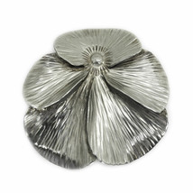 Vintage Stuart Nye Pansy Pin Brooch Sterling Silver - £66.88 GBP