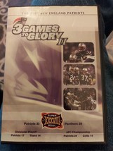 3 Games To Glory Ii - 2003 New England Patriots Super Bowl Xxxviii -sealed C - £9.68 GBP