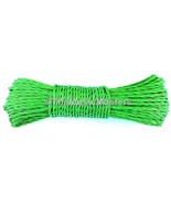 Green 100ft Twisted Poly UTILITY ROPE Line Cargo Tie Down Tent Cord Twin... - $8.83