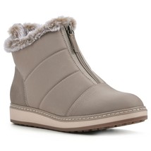 WHITE MOUNTAIN Women&#39;s Shoes Tamarin Puffer Ankle Bootie, Sand/Fabric, 7 W - $27.72