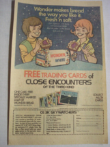 1978 Wonder Bread Ad with Close Encounters of the Third Kind Trading Cards - £6.26 GBP