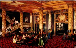 Vtg Postcard The Fairmont Hotel Lobby, Nob Hill, San Francisco, California - £4.59 GBP