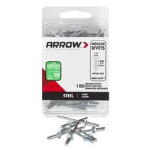Arrow 1/8 in. D X 1/4 in. Steel Rivets Silver 100 pk RMS1/8IP - $8.95