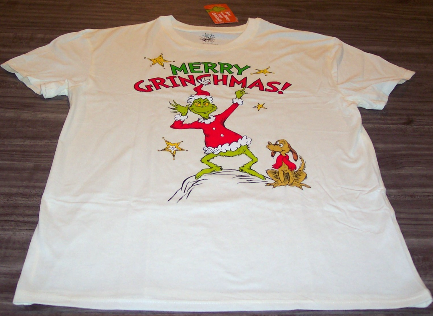 Dr. Seuss THE GRINCH WHO STOLE CHRISTMAS Max Dog T-Shirt LARGE NEW w/ TAG Item image 2