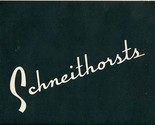 Schneithorsts Dinner Menu St Louis Missouri 1960&#39;s - £69.47 GBP